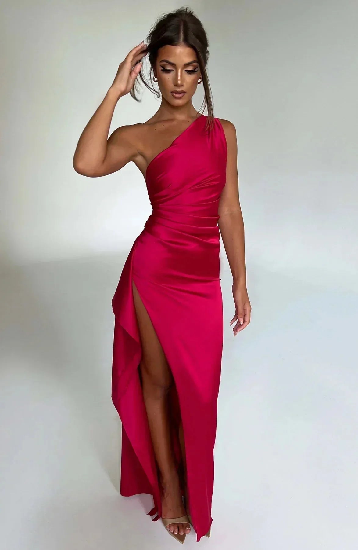 Liesel - Women's Maxi Asymmetric Dress - photo 3