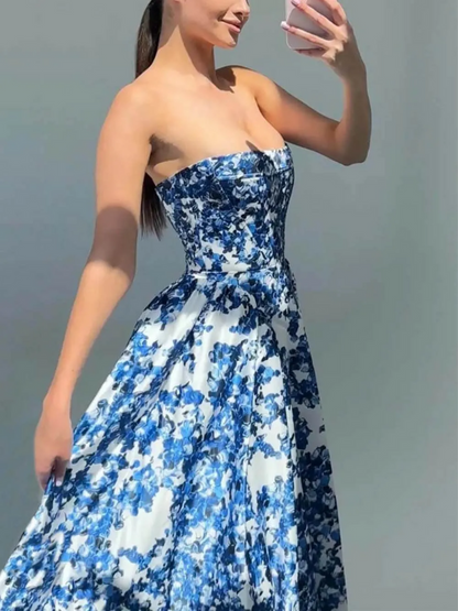 Ariana - Women's Strapless Maxi Dress - photo 5