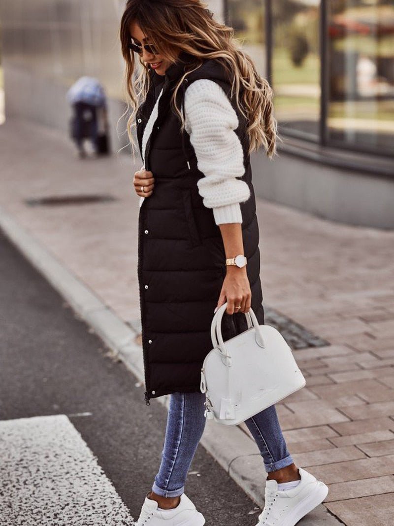 Kerensa - Women's Hooded Puffer Vest - photo 2