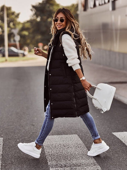 Kerensa - Women's Hooded Puffer Vest - photo 3
