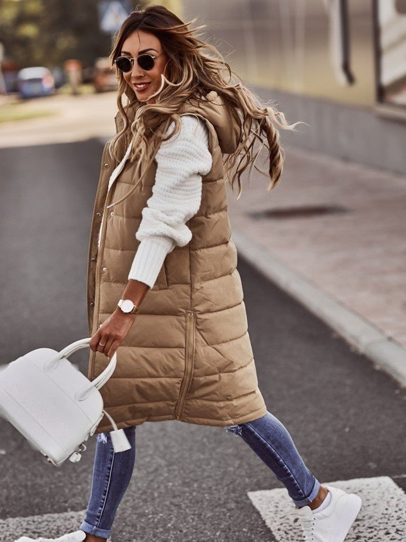 Kerensa - Women's Hooded Puffer Vest - photo 6