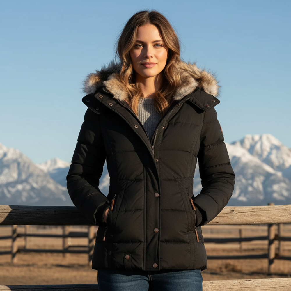 Jolene - Women's Hooded Quilted Winter Jacket - photo 1