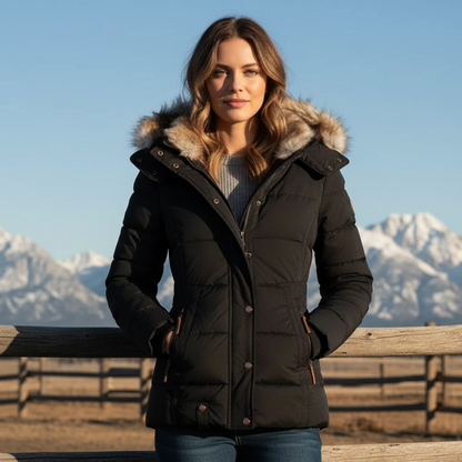 Jolene - Women's Hooded Quilted Winter Jacket - photo 1