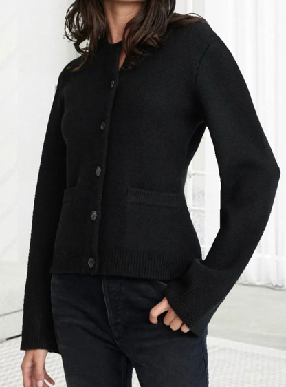 Edith - Women's Knit Balloon Sweater - photo 3