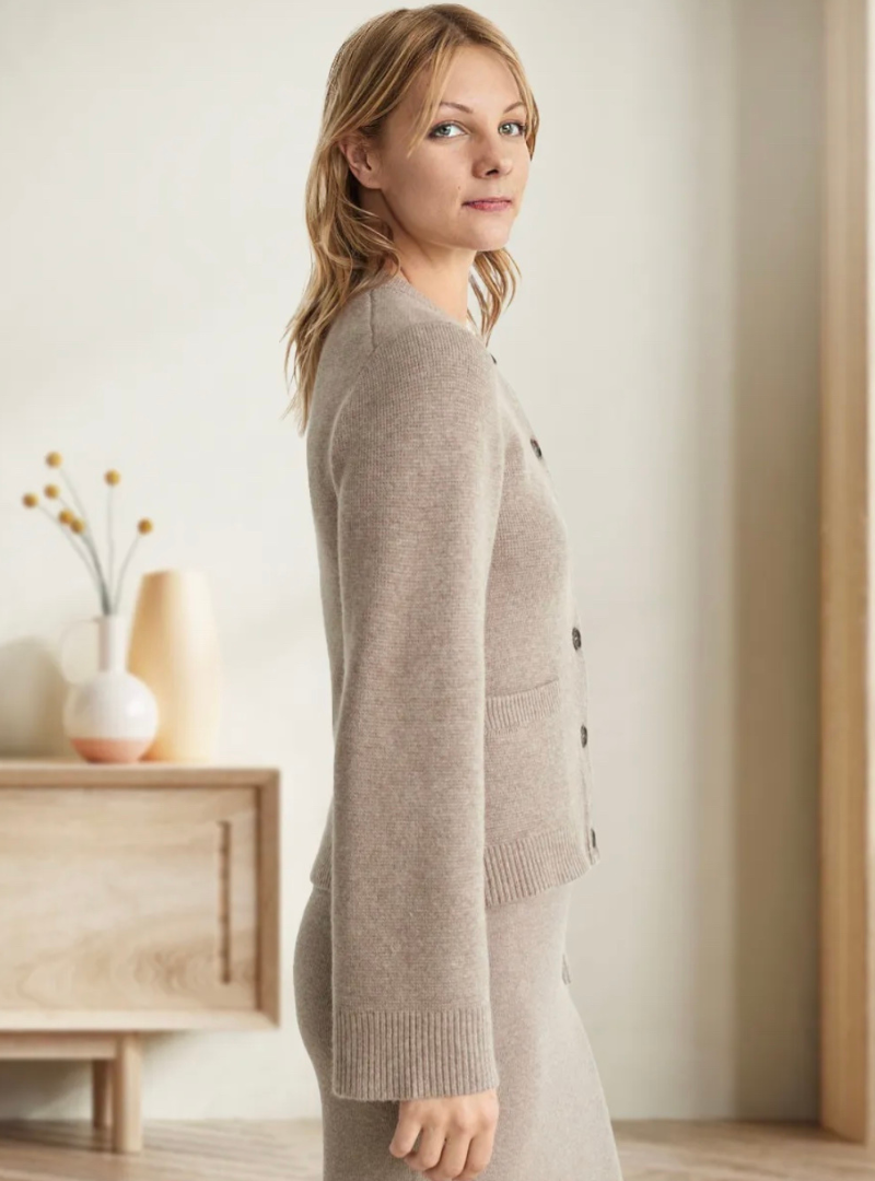 Edith - Women's Knit Balloon Sweater - photo 4