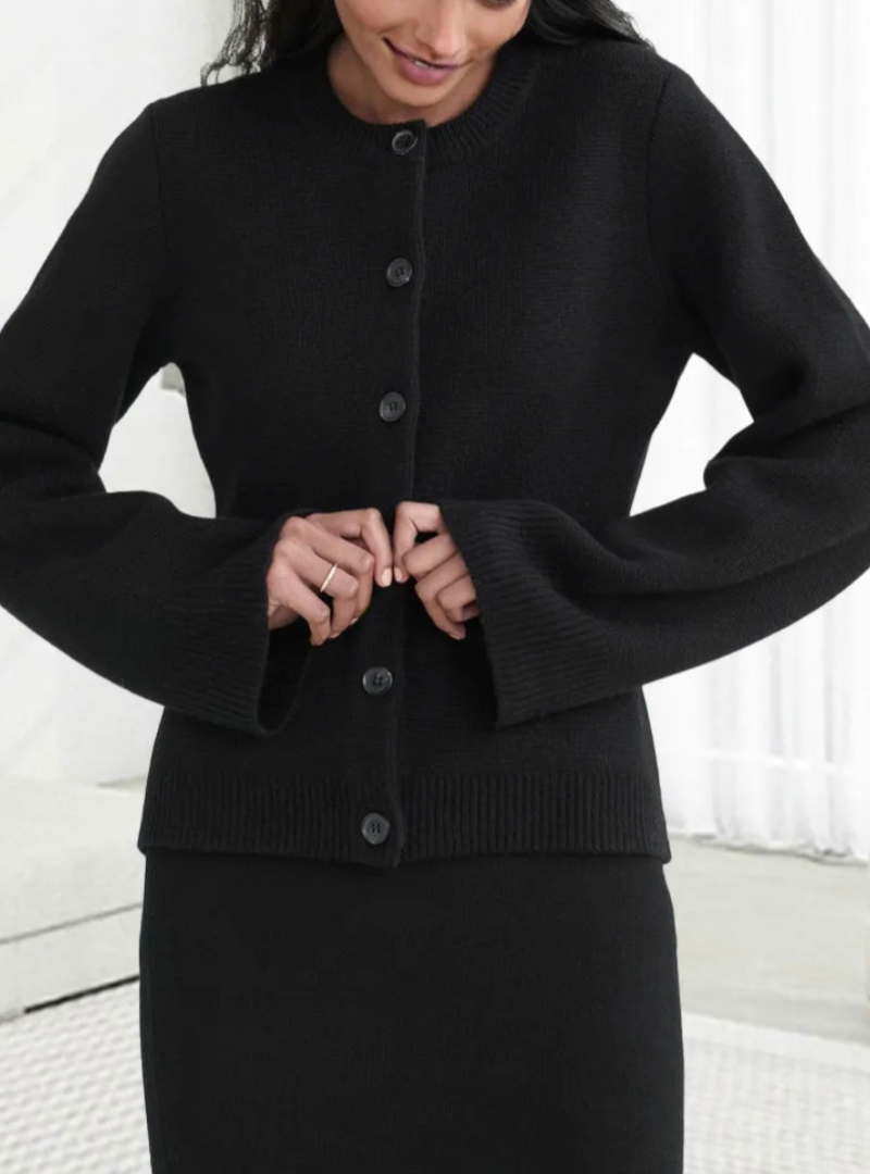 Edith - Women's Knit Balloon Sweater - photo 6