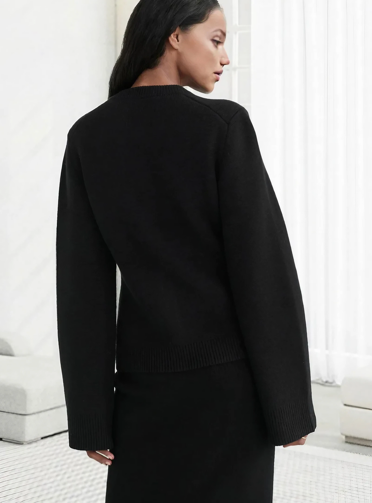 Edith - Women's Knit Balloon Sweater - photo 7