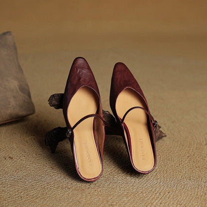 Anneliese - Women's Mule Leather Shoes - photo 11