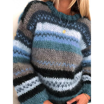 Magdalena - Women's Long Striped Sweater - photo 1