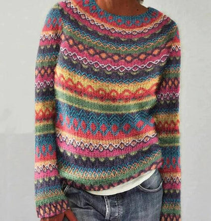 Marlowe - Women's Multicolour Stripe Sweater - photo 1