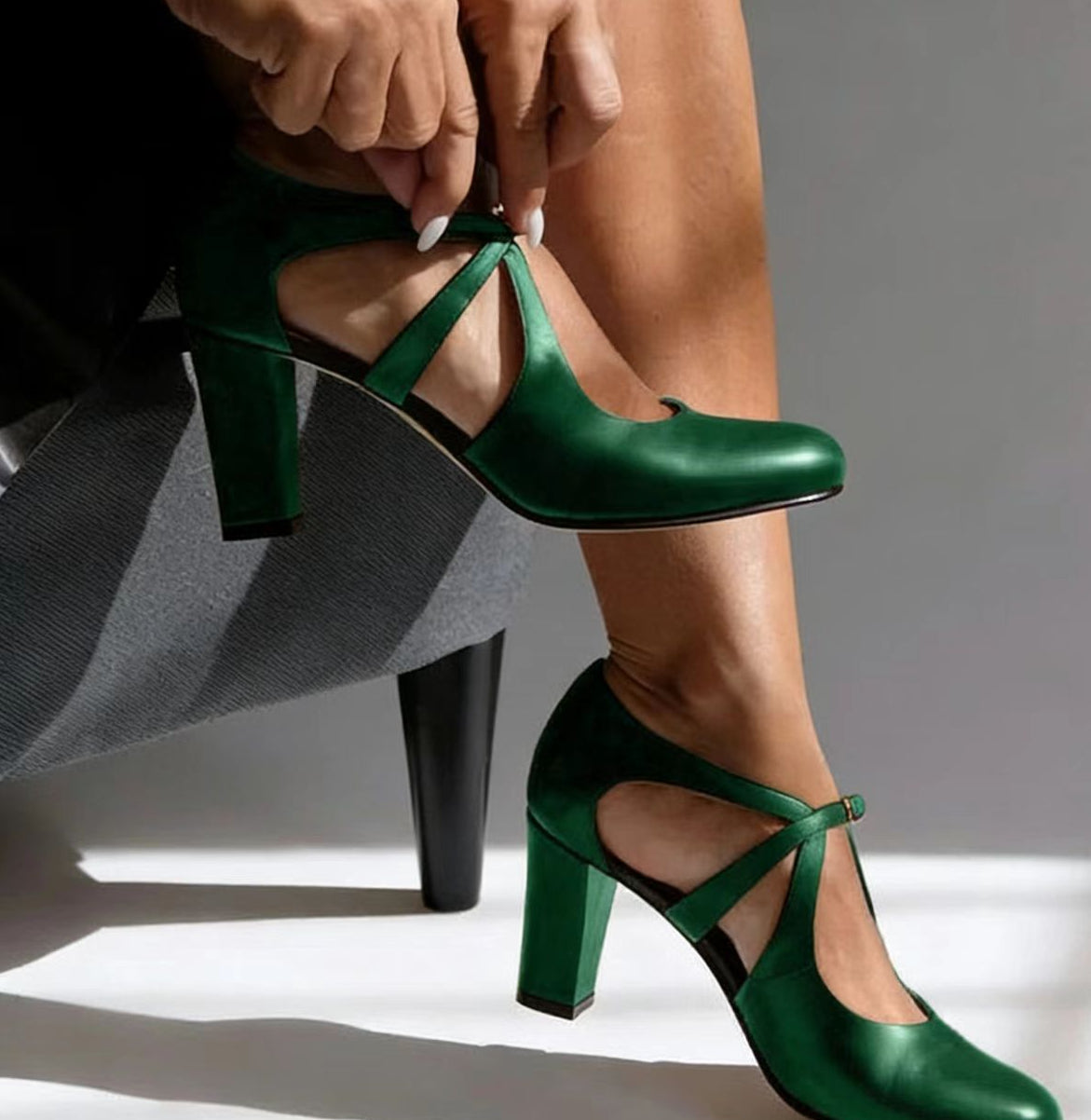 Hermine - Women's Court Bar Shoes - photo 2