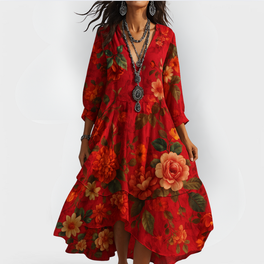 Saskia - Women's Floral Maxi Dress - photo 2