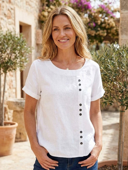Bexley - Women's Linen Round Blouse - photo 29