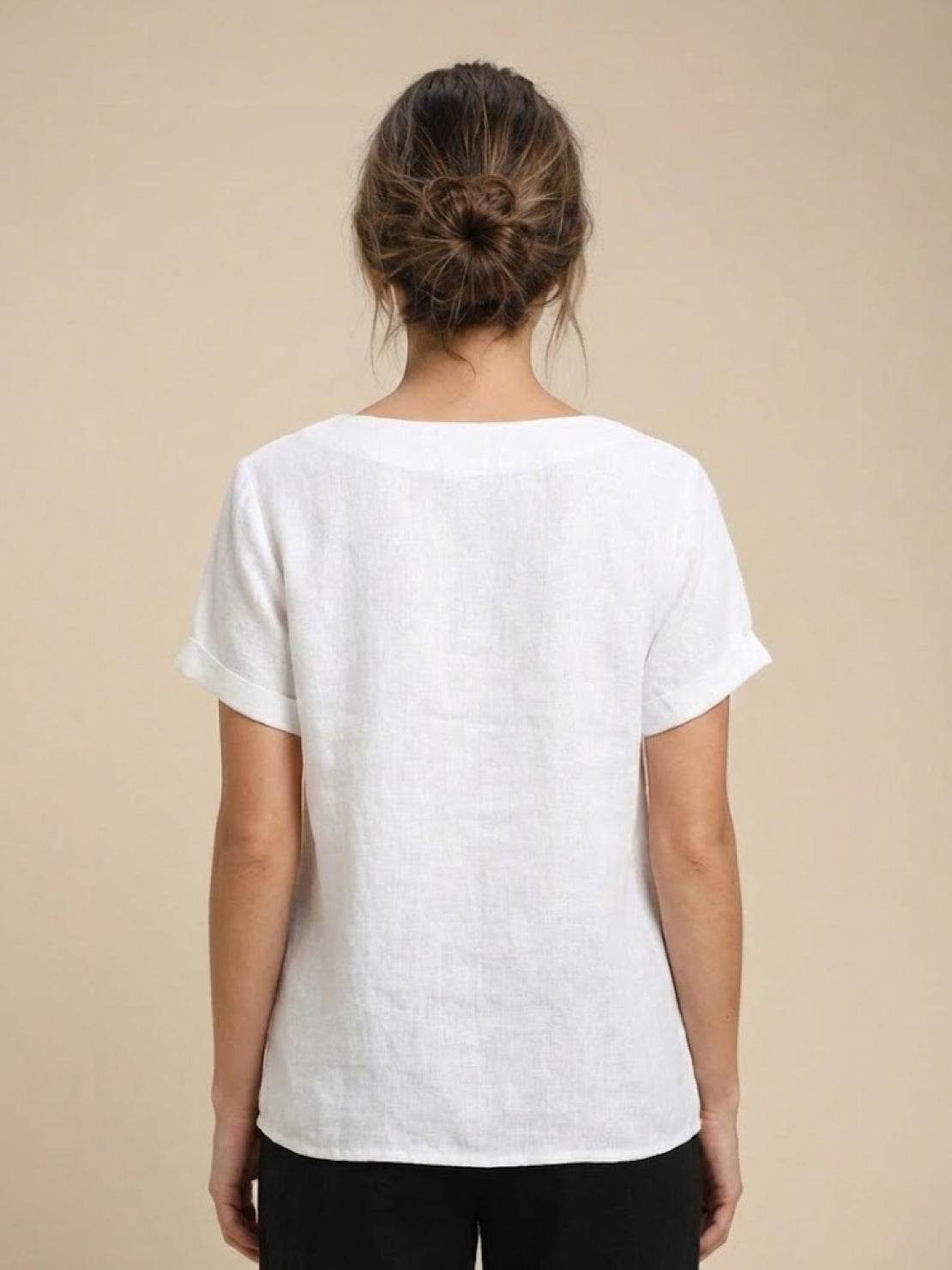 Bexley - Women's Linen Round Blouse - photo 30