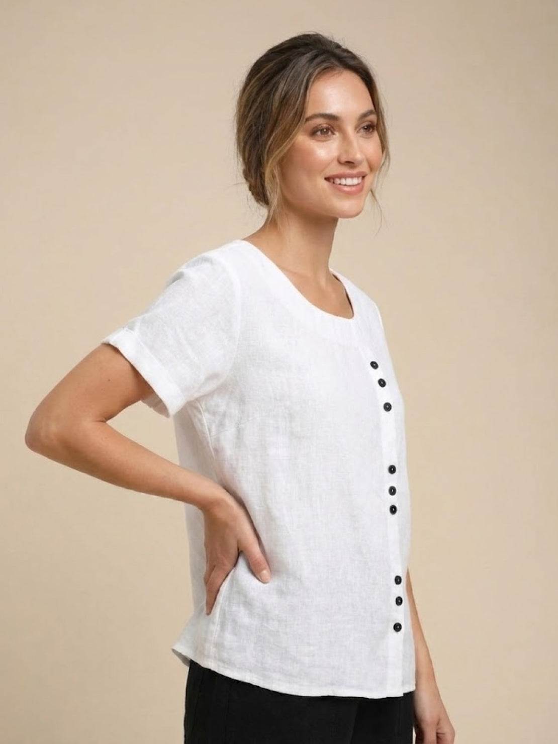 Bexley - Women's Linen Round Blouse - photo 27
