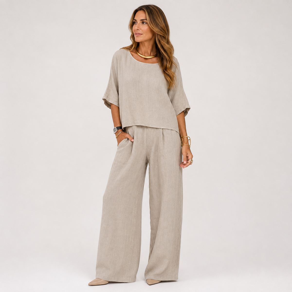 Eliane - Women's Relaxed Two-Piece Set - photo 1
