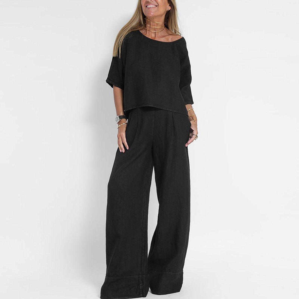 Eliane - Women's Relaxed Two-Piece Set - photo 3