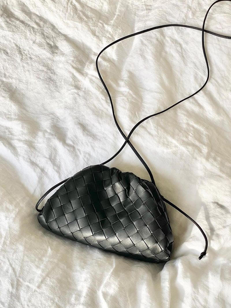 Denise - Women's Mini Woven Vegan Leather Bag - photo 3