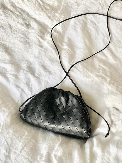 Denise - Women's Mini Woven Vegan Leather Bag - photo 3