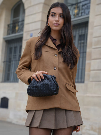 Denise - Women's Mini Woven Vegan Leather Bag - photo 5
