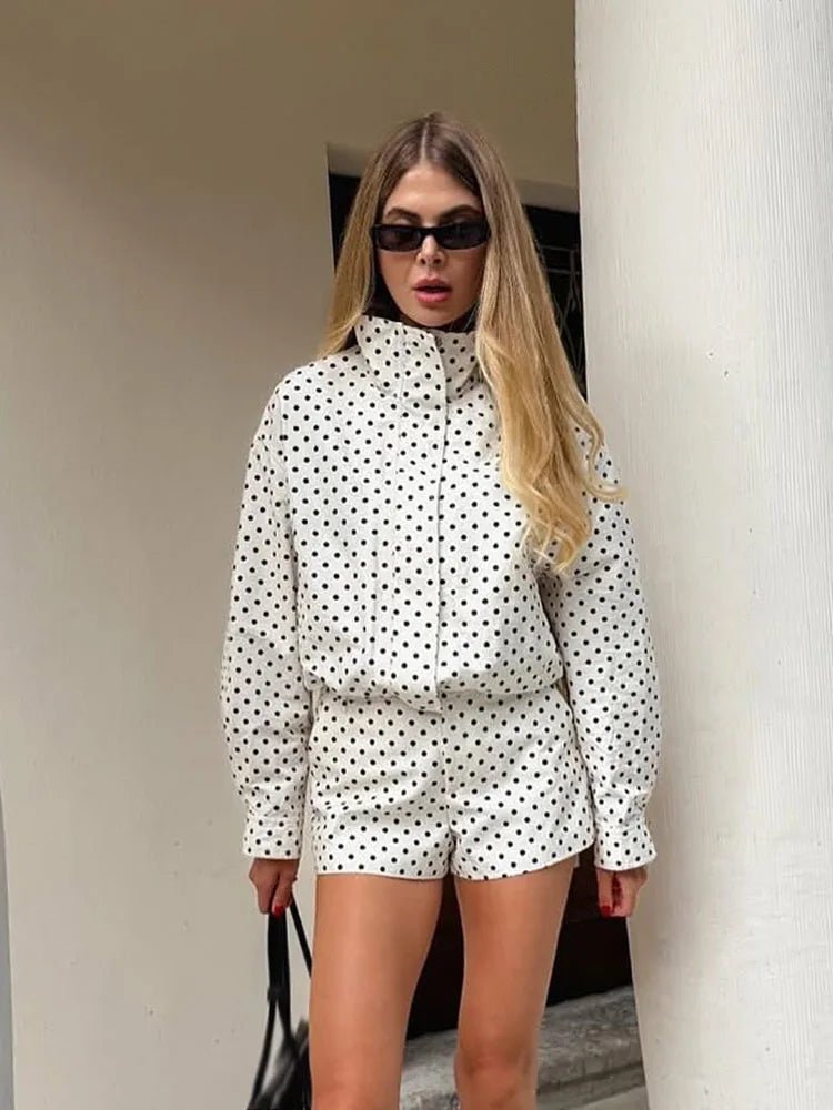 Eliane - Women's Relaxed Polka Jacket - photo 1