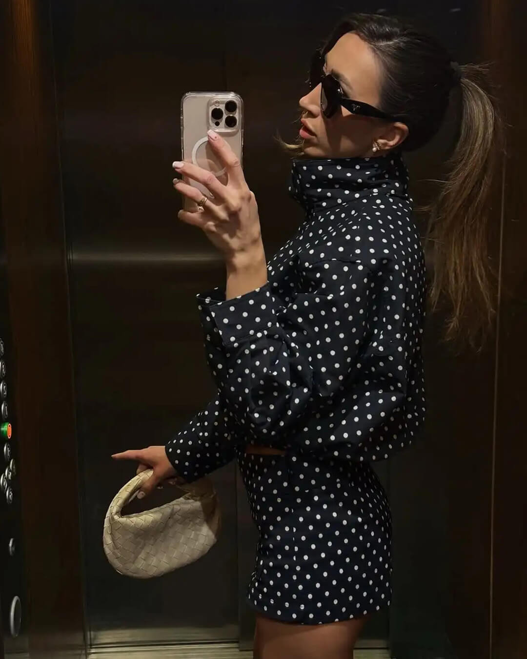 Eliane - Women's Relaxed Polka Jacket - photo 10