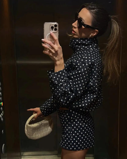 Eliane - Women's Relaxed Polka Jacket - photo 10