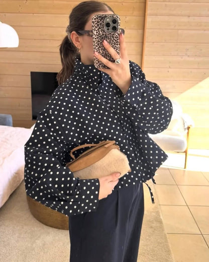 Eliane - Women's Relaxed Polka Jacket - photo 9