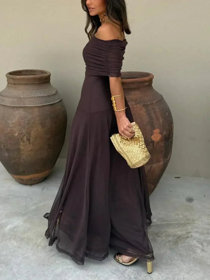 Eliane - Women's Maxi Off-Shoulder Dress - photo 2