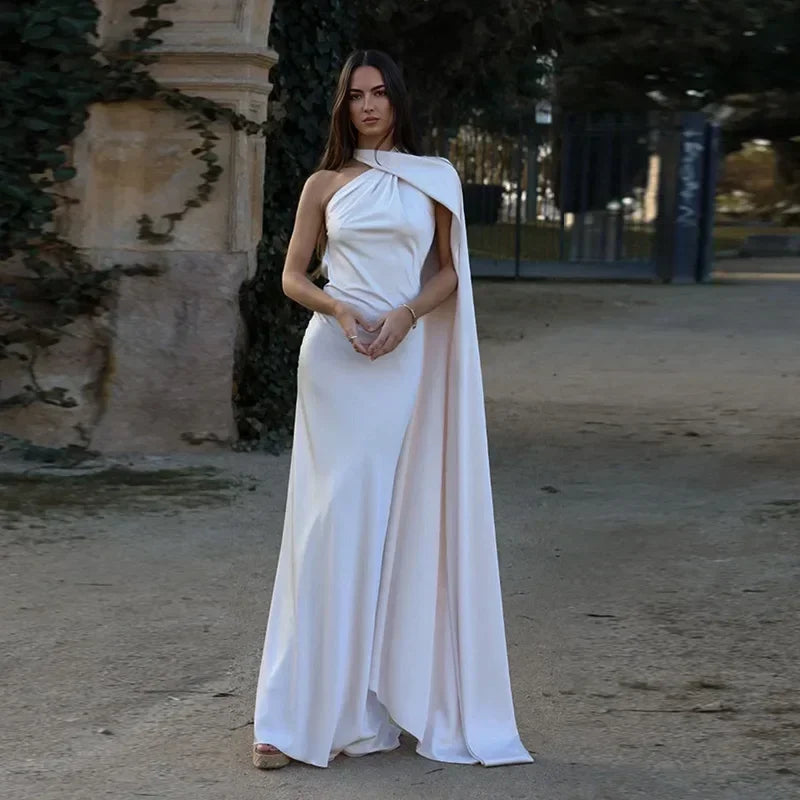 Nienke - Women's Maxi Asymmetric Dress - photo 11