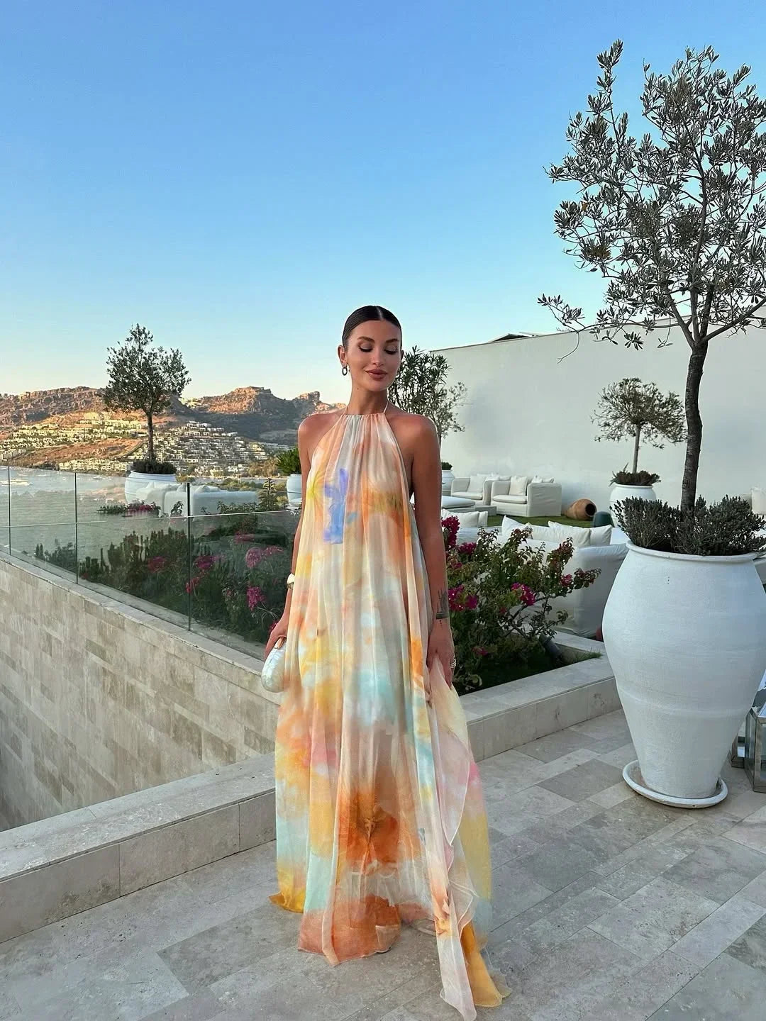 Kirsten - Women's Maxi Printed Dress - photo 2