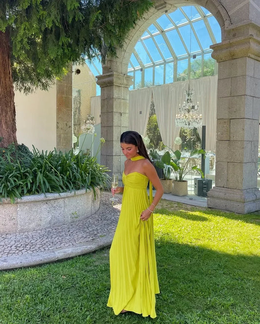 Nadine - Women's Maxi Pleated Dress - photo 1