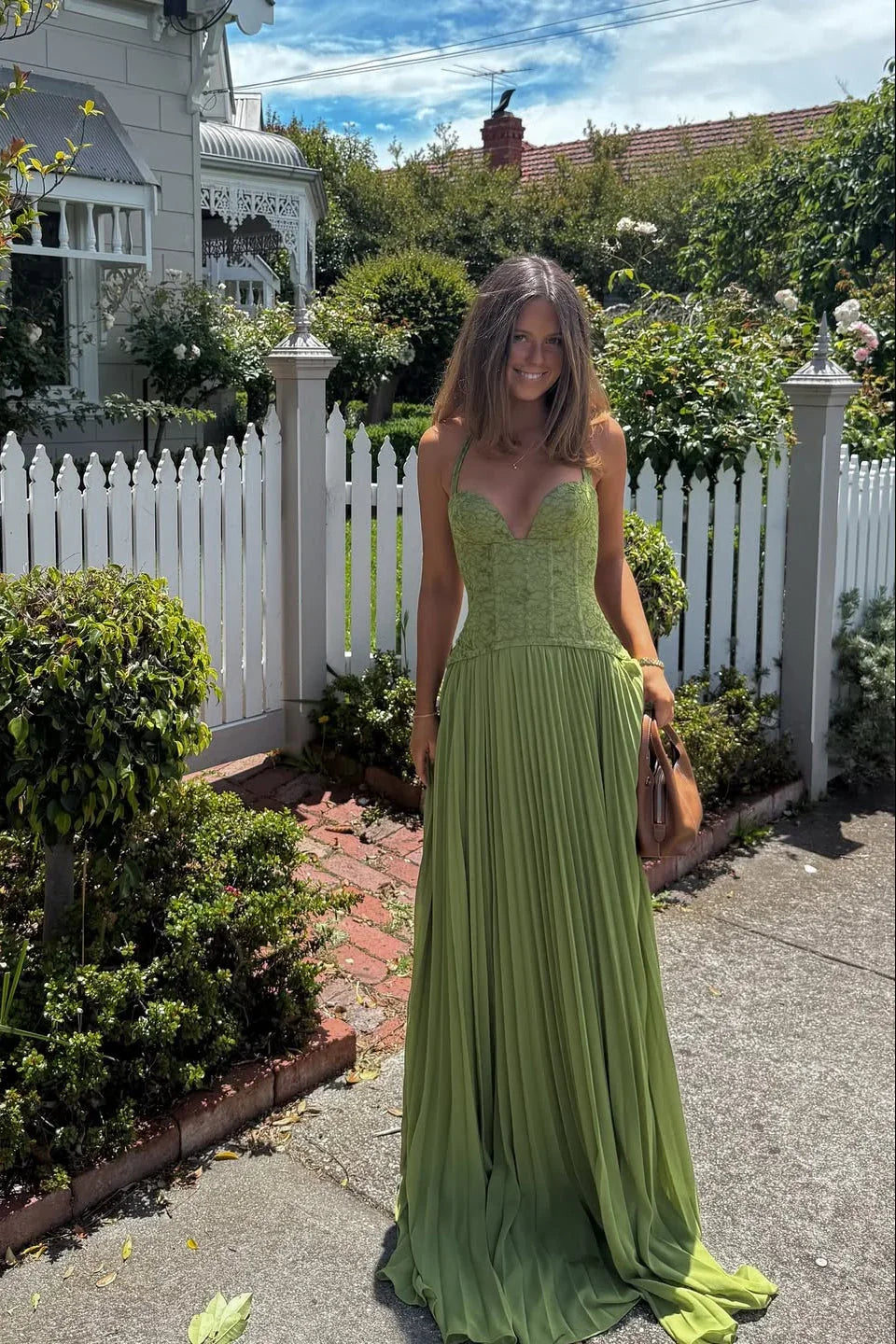 Eulalie - Women's Maxi Pleated Dress - photo 4