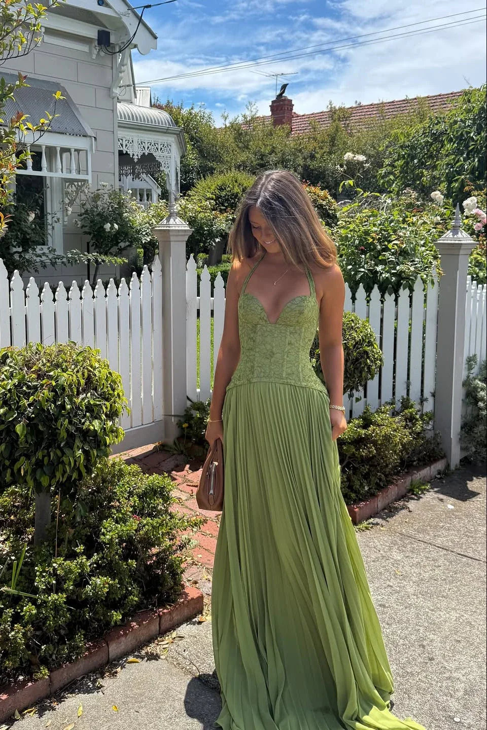 Eulalie - Women's Maxi Pleated Dress - photo 3