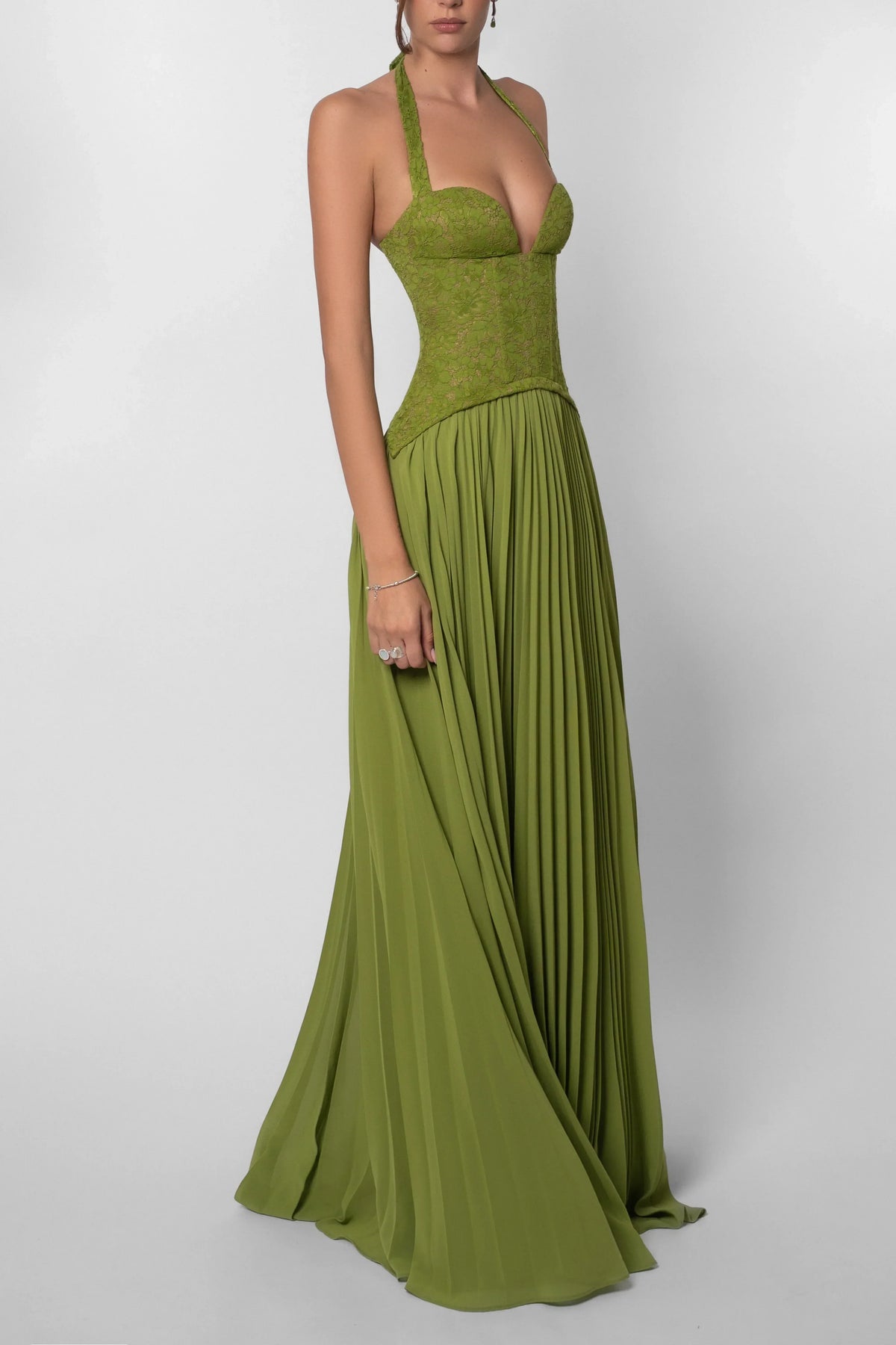 Eulalie - Women's Maxi Pleated Dress - photo 8