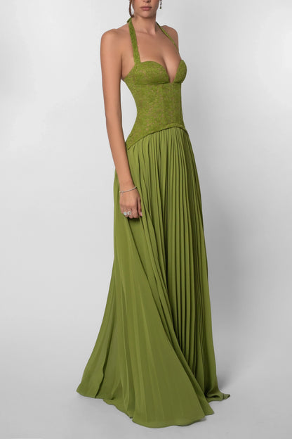 Eulalie - Women's Maxi Pleated Dress - photo 8