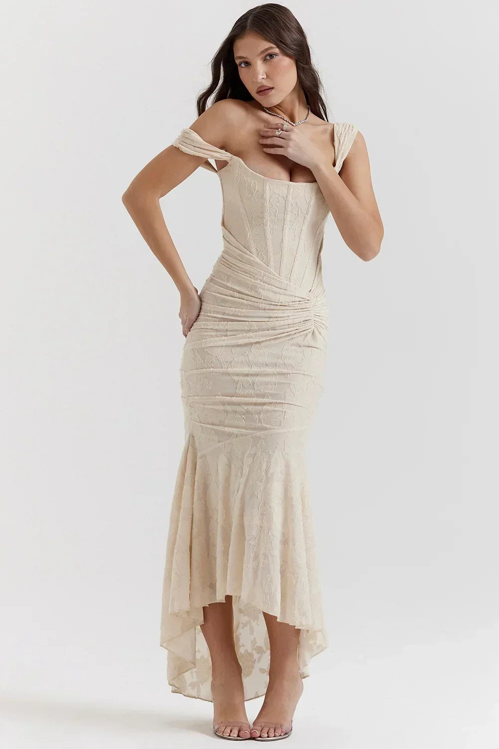 Faye - Women's Midi Asymmetric Dress - photo 24