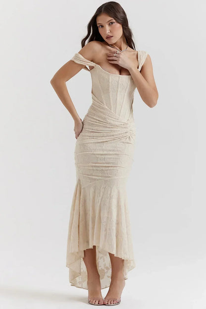 Faye - Women's Midi Asymmetric Dress - photo 24