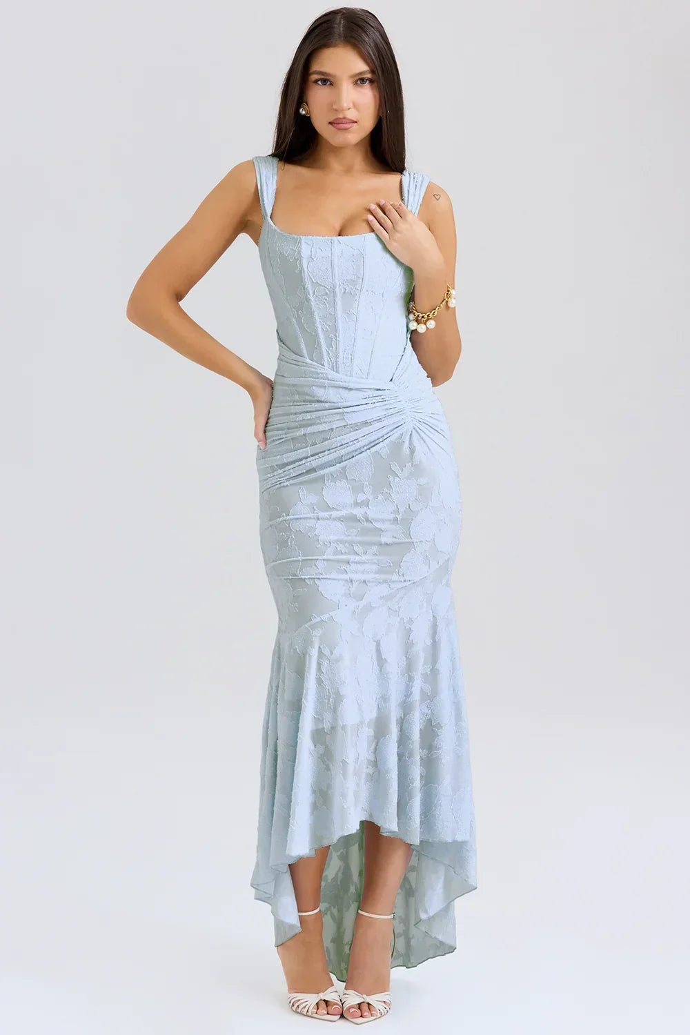 Faye - Women's Midi Asymmetric Dress - photo 2