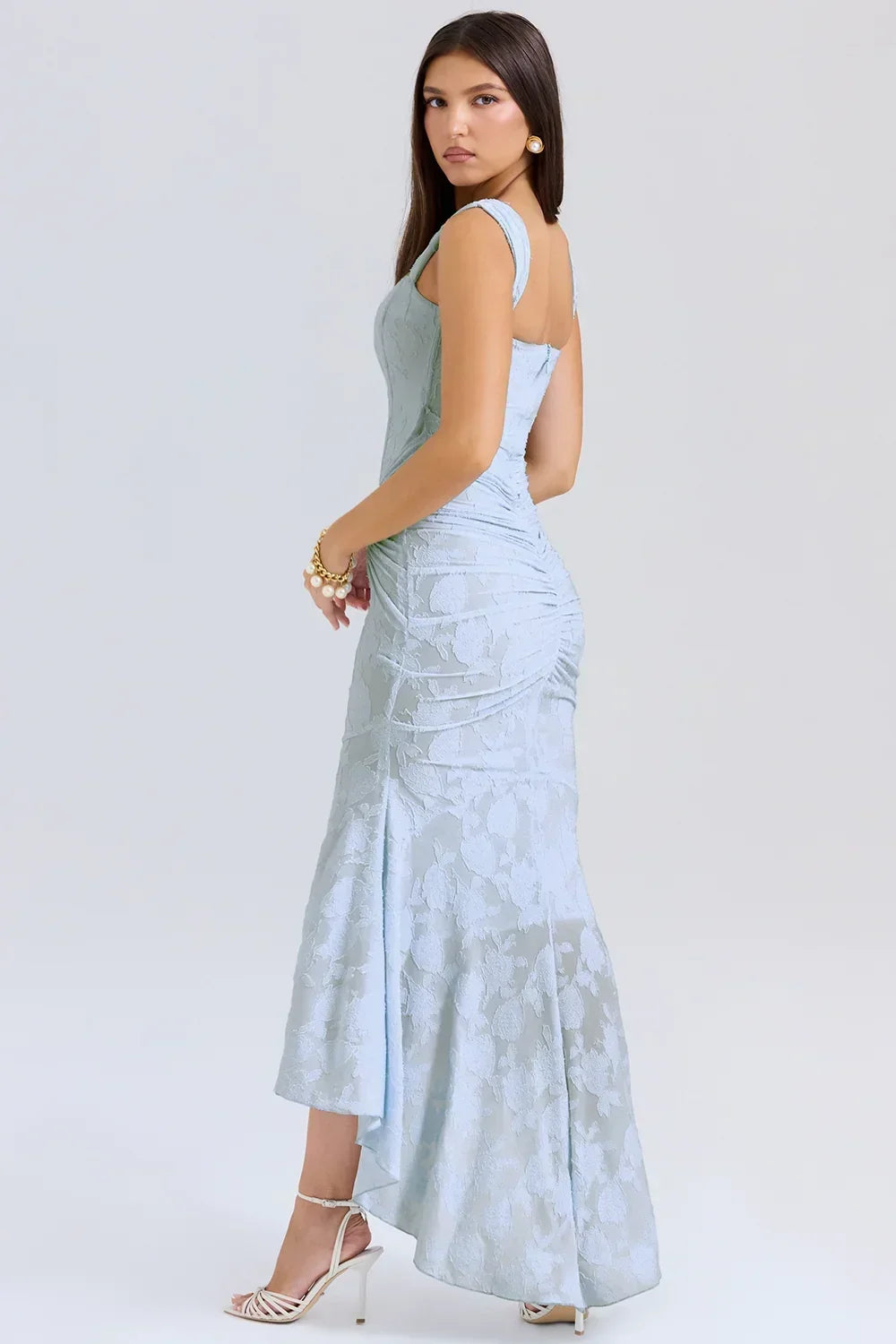 Faye - Women's Midi Asymmetric Dress - photo 3