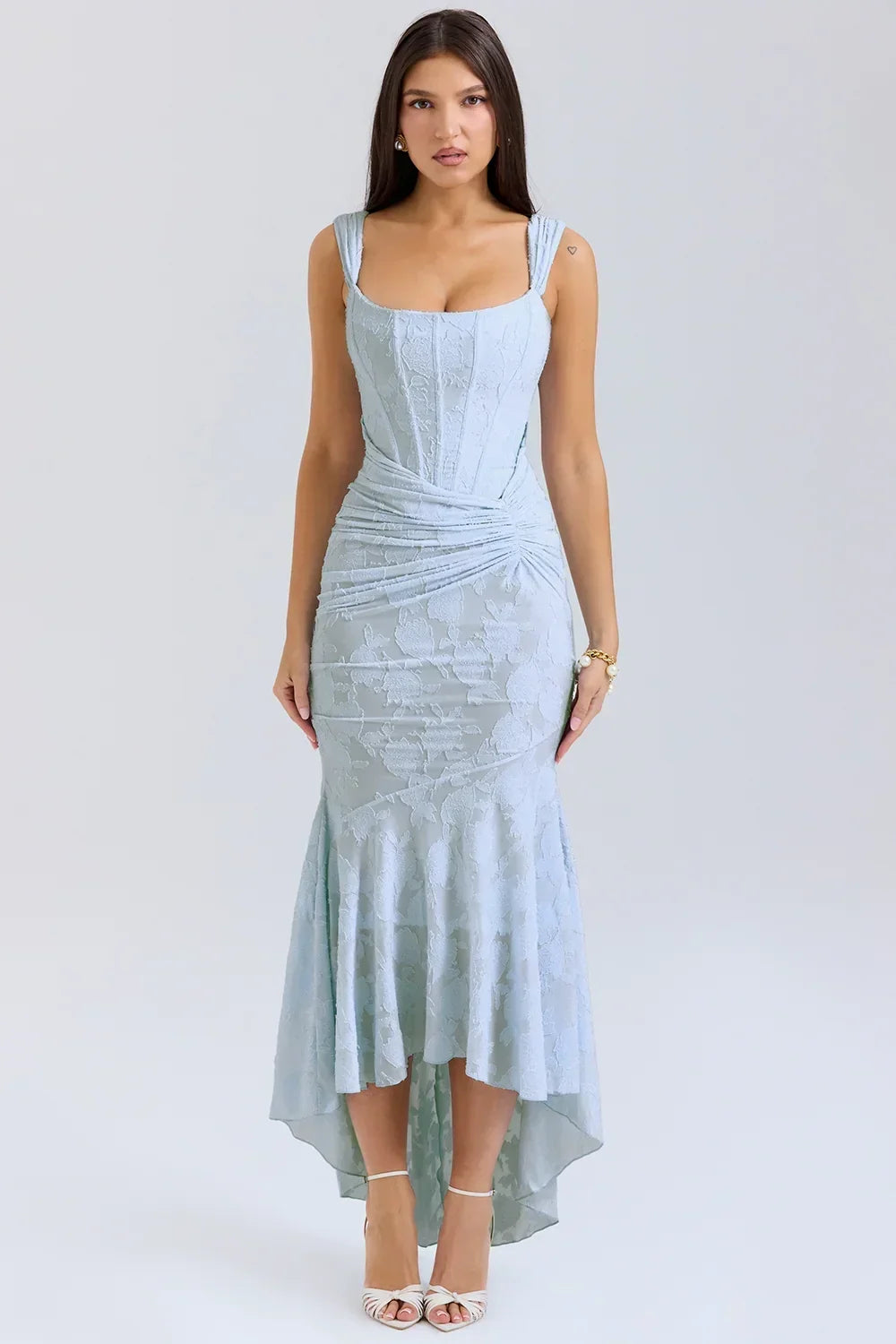 Faye - Women's Midi Asymmetric Dress - photo 1
