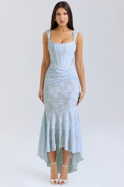 Faye - Women's Midi Asymmetric Dress - photo 1
