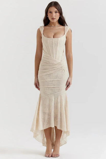 Faye - Women's Midi Asymmetric Dress - photo 19