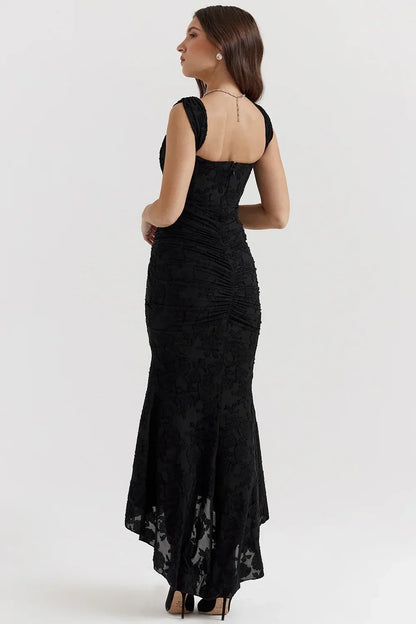 Faye - Women's Midi Asymmetric Dress - photo 12