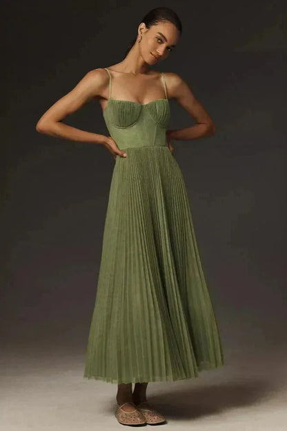 Romy - Women's Midi Pleated Dress - photo 1
