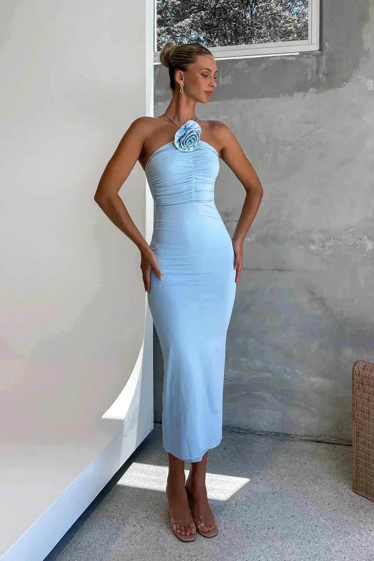Una - Women's Midi Fitted Dress - photo 7