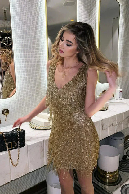 Susanna - Women's Mini Sequin Dress - photo 5
