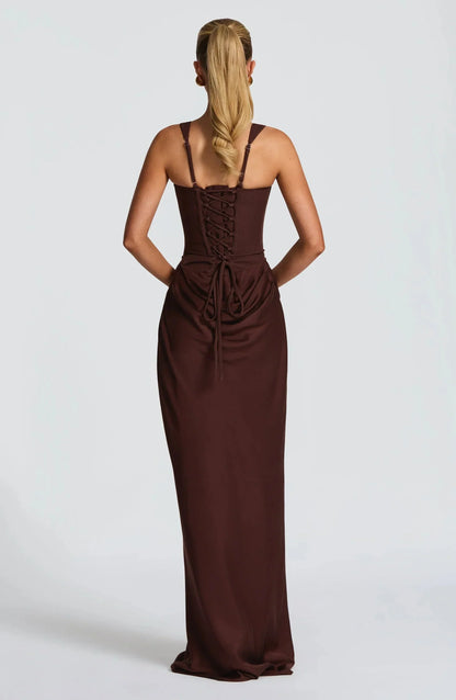 Zelda - Women's Maxi Backless Dress - photo 4