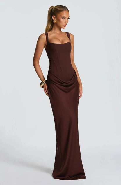 Zelda - Women's Maxi Backless Dress - photo 3