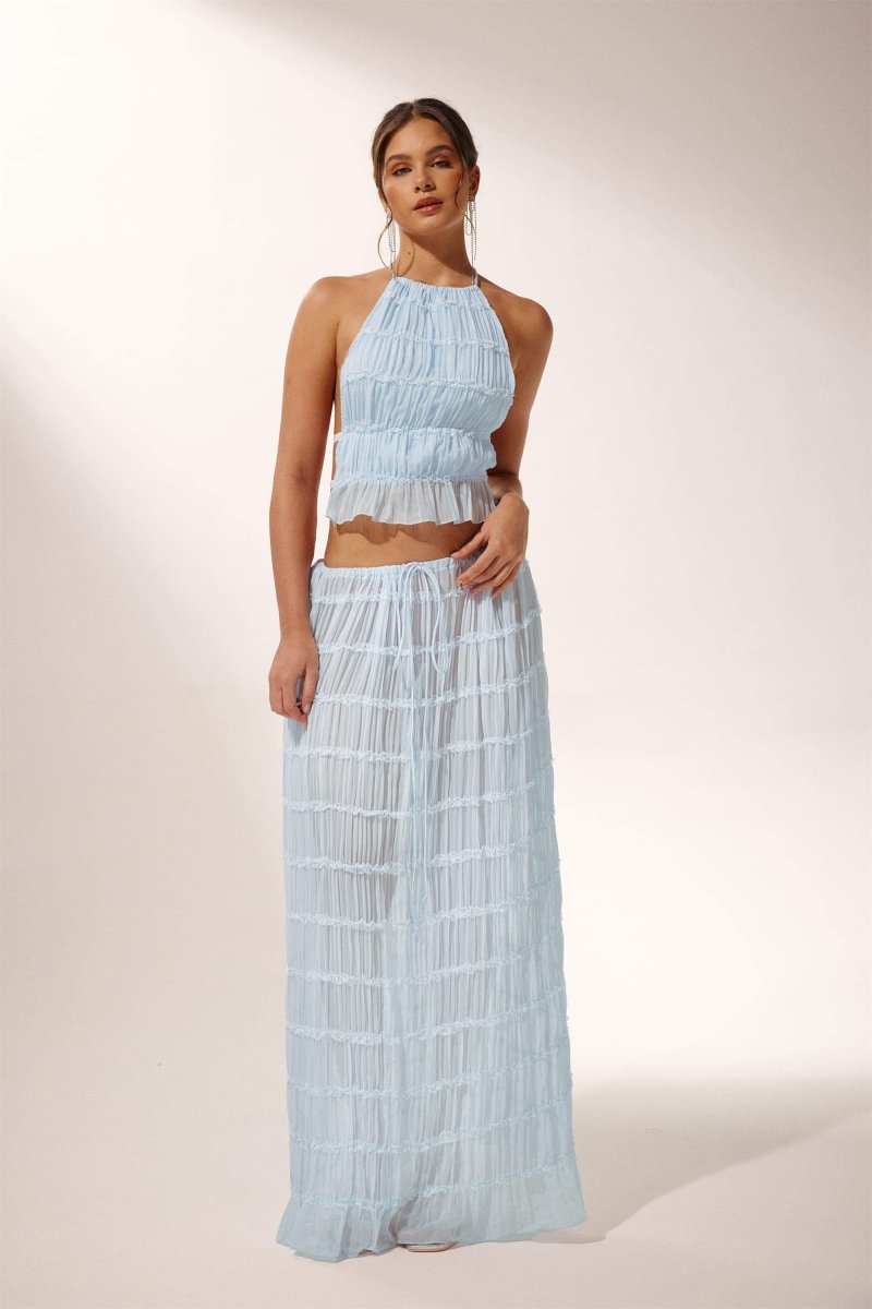 Camille - Women's Pleated Backless Set